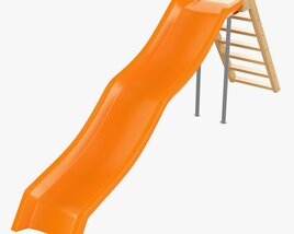 Outdoor Playground Slide Modello 3D
