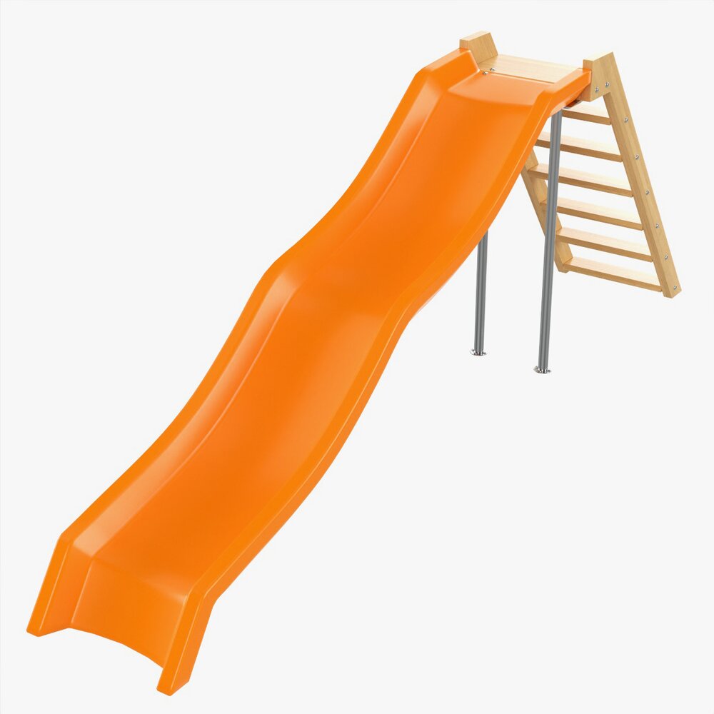 Outdoor Playground Slide 3D model