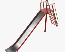 Outdoor Playground Slide 02 3D model