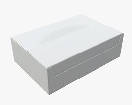 Package Blank White Closed Mock Up Modello 3D
