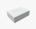Package Blank White Closed Mock Up Modèle 3d