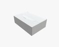 Package Blank White Closed Mock Up Modelo 3d