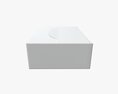Package Blank White Closed Mock Up Modelo 3d