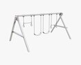 Outdoor Playground Swing Set 02 Modèle 3d