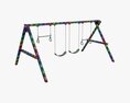 Outdoor Playground Swing Set 02 Modèle 3d