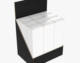 Paper Boxes With Tray Set 3D 모델 