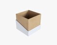 Paper Gift Box Mockup 01 3D-Modell