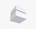 Paper Gift Box Mockup 03 3D-Modell