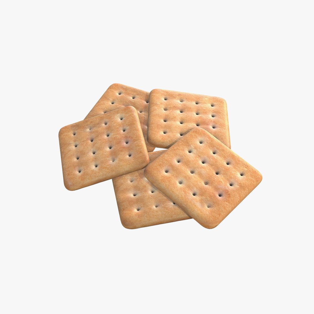Square Cookie 3D model