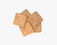 Square Cookie 3D-Modell