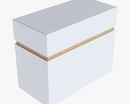 Paper Gift Box Mockup 07 3D model
