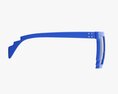 Pixel Style Glasses Blue 3d model