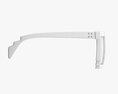 Pixel Style Glasses Red Modelo 3d