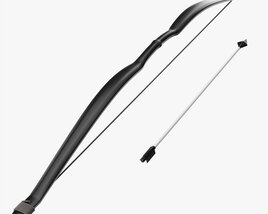 Plastic Bow With Arrow Modello 3D