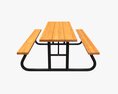 Portable Outdoor Picnic Table 3D-Modell