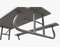 Portable Outdoor Picnic Table 3Dモデル