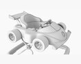 Racing Car Baby Walker 3D модель