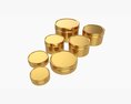 Round Decorative Gift Empty Can Jars Metal 01 Brass Modèle 3d