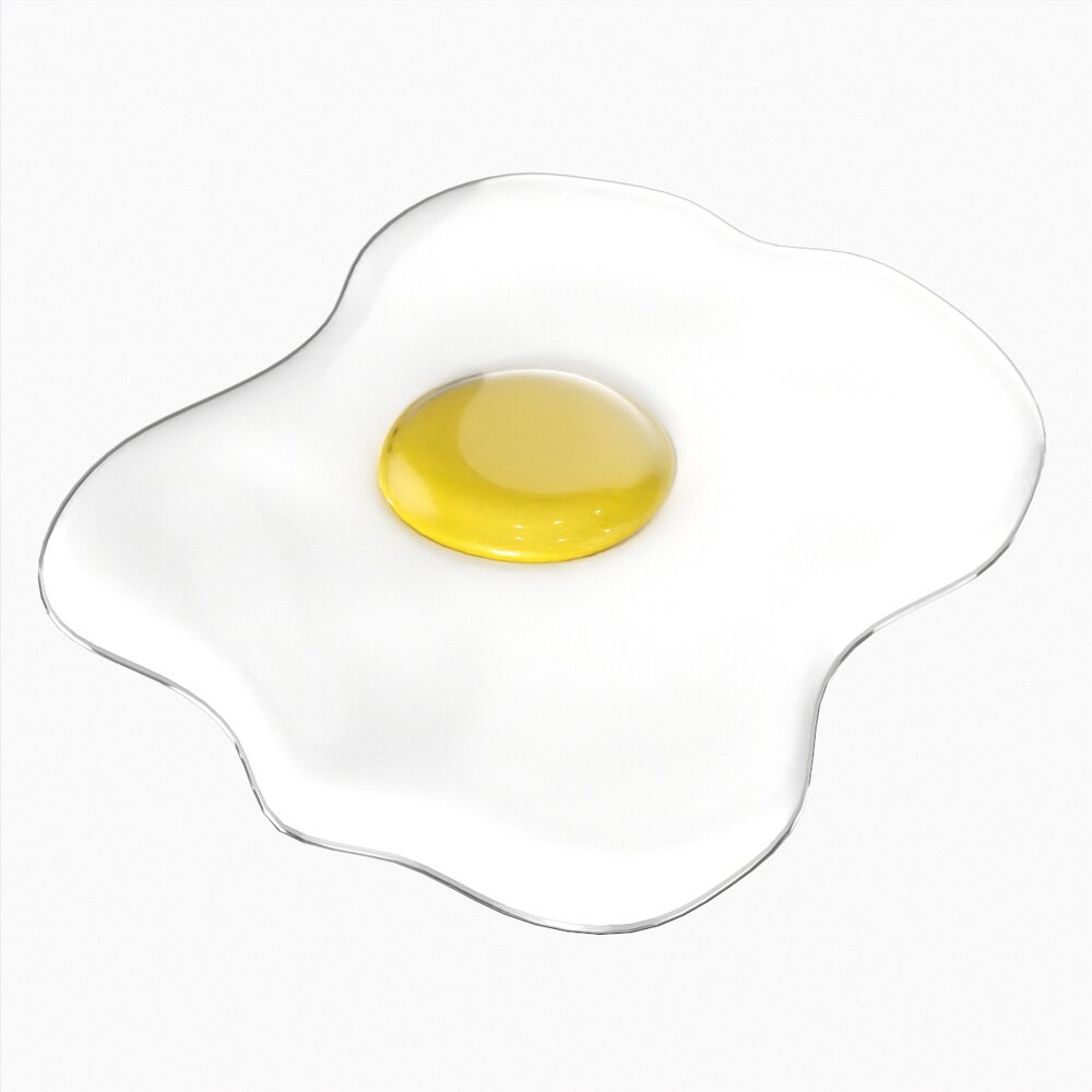 Fried Egg 3D model