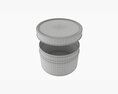 Round Gift Empty Can Jar Metal Brass 03 3D 모델 