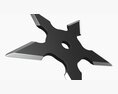 Shuriken Throwing Ninja Knife 02 3D 모델 