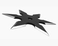 Shuriken Throwing Ninja Knife 03 3Dモデル