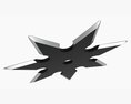 Shuriken Throwing Ninja Knife 04 3Dモデル