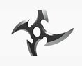 Shuriken Throwing Ninja Knife 06 3D-Modell