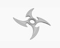 Shuriken Throwing Ninja Knife 06 Modèle 3d