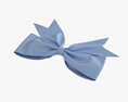 Small Ribbon Decoration Fabric Blue 3D-Modell
