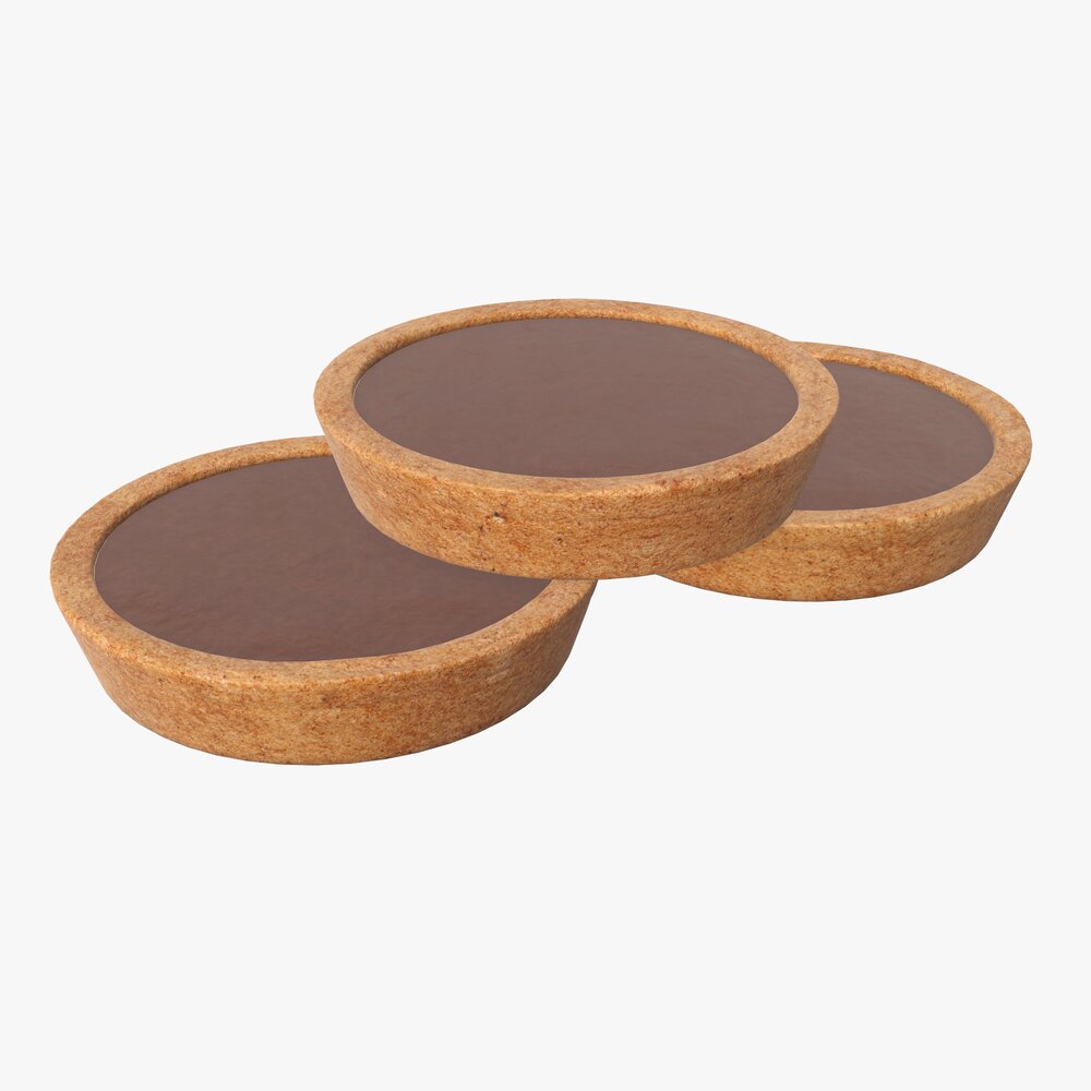 Biscuits With Chocolate 3D model