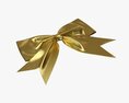 Small Ribbon Decoration Metallic Gold 3Dモデル