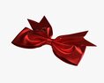 Small Ribbon Decoration Metallic Red Modello 3D