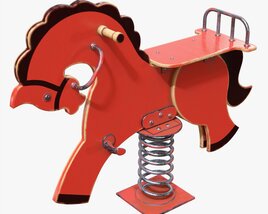 Spring Rocking Horse 3D model