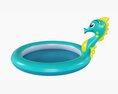 Sprinkler Pool With Seahorse 3D-Modell