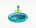 Sprinkler Pool With Seahorse 3Dモデル