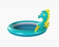 Sprinkler Pool With Seahorse 3d model