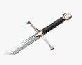 Templar Sword Metal Modello 3D