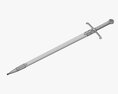 Templar Sword Metal Modèle 3d