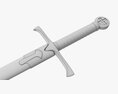 Templar Sword Metal 3D модель