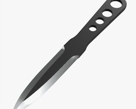 Throwing Knife 01 Modello 3D