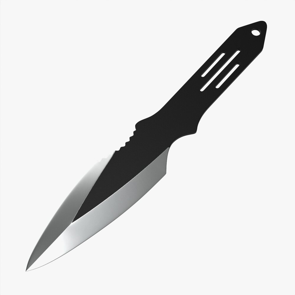 Throwing Knife 02 Modello 3D