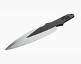 Throwing Knife 02 3d model