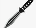 Throwing Knife 05 3d model