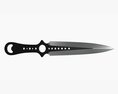 Throwing Knife 08 3d model