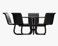 Umbrella Table With Chairs 3Dモデル