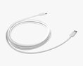 Usb C Cable Double Sided White 3D модель