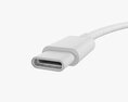 Usb C Cable Double Sided White Modello 3D