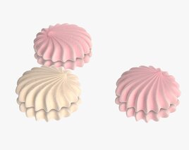Marshmallow Round 3D 모델 