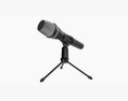 Vocal Microphone With Tripod Modello 3D